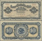 Chile: Banco Central de Chile 10 Pesos 1928, P.83b, very nice with a few soft folds only. Condition: XF
 [plus 19 % VAT]