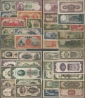 China: China-Republic, huge set with 20 banknotes 1931-1949 containing for the issues of the Bank of China 5 Yuan 1931 TIENTSIN P.70b in F, 10 Yuan 19...