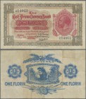 East Africa: The East African Currency Board 1 Florin 1920, P.8, excellent condition, still strong paper and fresh colors, some stronger folds and a f...