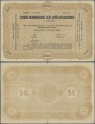 Estonia: Estonian Republic 5% Interest Debt Obligations 50 Marka dated June 1st 1919, P.8, great original shape with small tears at upper and lower ma...