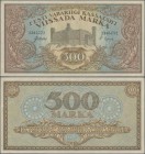 Estonia: Eesti Vabariigi 500 Marka 1923, P.52a, highest denomination of this series in great condition with bright colors and crisp paper, just some s...