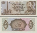 Ethiopia: State Bank of Ethiopia 20 Dollars ND(1961), P.21a in perfect UNC condition. Rare!
 [plus 19 % VAT]