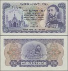Ethiopia: State Bank of Ethiopia 100 Dollars ND(1961) signature title: Acting Governor, P.23a, unfolded with a few minor creases only. Condition: aUNC...