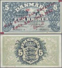 Faeroe Islands: 1 Kroner 1940 overprint on Denmark #30c, P.1b, vertical center fold and tiny spot at lower margin. Condition: XF
 [plus 19 % VAT]