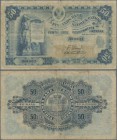Finland: 50 Markkaa 1898, P.6c, margin split, small border tears lightly toned paper and a tiny hole at center. Condition: F. Very Rare!
 [plus 19 % ...