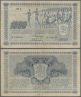 Finland: 1000 Markkaa ND(1939) P. 67A, rare issue, used with vertical and horizontal fold, probably pressed, no holes or tears, condition: F+.
 [taxe...