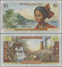 French Antilles: Institut d'Émission des Départements d'Outre-Mer 10 Francs ND(1964), P.8b in perfect UNC condition.
 [taxed under margin system]