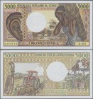 French West Africa: Banque Centrale des États del'Afrique Centrale - République Populaire du Congo 5000 Francs ND(1980's), P.6a in UNC condition
 [ta...