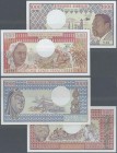 Gabon: Republique Gabonaise 500 Francs 1978 and 1000 Francs 1983, P.2b, 3d, both in UNC condition (2 pcs.)
 [taxed under margin system]