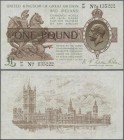 Great Britain: United Kingdom of Great Britain and Ireland 1 Pound ND(1922-23), P.359 with signature N. K. Warren Fisher, beautiful note with crisp pa...