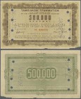 Greece: 500.000 Drachmai 1942 Specimen P. 138s, two small damages at lower border, perforated twice, cancelled by bank, with usual serial number, fold...