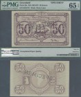 Greenland: 50 Kroner ND(1953-67) SPECIMEN, P.20s, very rare and in excellent condition, PMG graded 65 Gem Uncirculated EPQ
 [plus 7 % import fees]