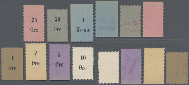 Greenland: Royal Trade Organisation set with 1, 2, 5, 10, 25, 50 Oere and 1 Kron...