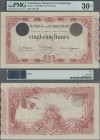 Guadeloupe: Banque de la Guadeloupe 25 Francs ND(1920-44), P.8, great original shape with a few rusty spots and some folds, PMG graded 30 Very Fine NE...