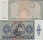 Hungary: 20 Pengö 1941 front proof Specimen with perforation ”MINTA”, multicolored on banknote paper without watermark, with red serial number C001 02...