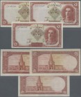 Iran: set of 3 notes 5 Rials ND(1944) P. 39, all in same condition: aUNC. (3 pcs)
 [taxed under margin system]