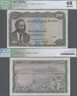 Kenya: 50 Shillings 1971, P.9b in UNC, ICG graded 68 Gem UNC
 [taxed under margin system]