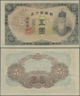 Korea: 5 Yen ND(1945), P.39a in about XF condition
 [taxed under margin system]