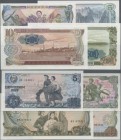 Korea: Set with 4 Banknotes 1, 5, 10 and 50 Won 1978, all with blue seal on back, P.18e-21e, all in UNC condition. (4 pcs.)
 [taxed under margin syst...