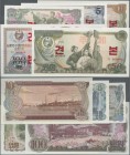 Korea: Set with 5 banknotes 1, 5, 10, 50 and 100 Won 1978 SPECIMEN, P.18s-22s, all in UNC condition. (5 pcs.)
 [taxed under margin system]