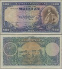 Latvia: 500 Latu 1929, P.19a, still nice banknote with tiny repaired tears at upper and lower margin. Condition: F/F+
 [taxed under margin system]