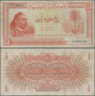 Libya: Kingdom of Libya 5 Piastres 1952, P.12, lightly toned paper with some folds and creases. Condition: F+
 [plus 19 % VAT]