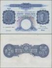 Malaya: Board of Commissioners of Currency 50 Dollars January 1st 1942, P.14, extraordinary rare banknote in excellent original shape, without damages...