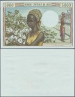 Mali: Banque de la République du Mali 5000 Francs ND(1972-84) reverse proof, P.14p, small pencil annotation at upper left margin, otherwise perfect. C...
