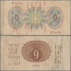 Mongolia: Commercial and Industrial Bank 1 Tugrik 1925, P.7, still nice with lightly toned paper and a few folds. Condition: F+. Very Rare!
 [taxed u...