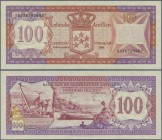 Netherlands Antilles: 100 Gulden 1981, P.19b in UNC condition
 [taxed under margin system]