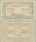 New Caledonia: very rare condition 100 Francs 1914 P. 17 Noumea Banque de l'Indochine P. 17, 3 vertical and one horizontal fold, minor pinholes at low...