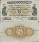 Northern Ireland: 20 Pounds 1929 P. 54, Bank of Ireland, highly rare note, crisp paper, not pressed, one light trace of stain on back, no holes or tea...