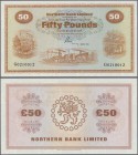 Northern Ireland: 50 Pounds 1981 P. 191c, Northern Bank Limited, only a light dint at right border, condition: aUNC.
 [taxed under margin system]