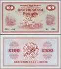 Northern Ireland: 100 Pounds 1980 Specimen P. 192s, Northern Bank Limited, only a very light corner dint at lower left corner, condition: aUNC.
 [tax...