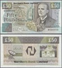 Northern Ireland: 50 Pounds 1990 P. 196a, Northern Bank Limited, in condition: UNC.
 [taxed under margin system]
