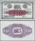 Northern Ireland: 10 Pounds 1934 P. 233b, Provincial Bank of Ireland Limited, very rare item in exceptional condition wiht only a light dint at right,...