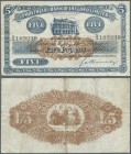Northern Ireland: 5 Pounds 1942 P. 236b, Provincial Bank of Ireland Limited, used with some folds, light staining on back but no holes or tears, still...