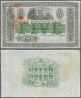 Northern Ireland: 5 Pounds 1937 P. 313, Ulster Bank Limited, used with light folds, red staining on front at left but crisp paper without holes or tea...
