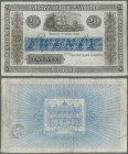 Northern Ireland: 20 Pounds 1943 P. 318, used with folds and creases, tiny border tears, a few pinholes at left, no large damages, condition: F.
 [ta...