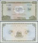 Northern Ireland: 50 Pounds 1982 P. 329a, Ulster Bank Limited, in condition: UNC.
 [taxed under margin system]