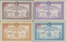 Palestine: Set with 6 Palestine donation bonds with 5, 10, 2x 50 and 2x 100 Pounds, ND, P.NL in UNC condition. (6 pcs.)
 [taxed under margin system]