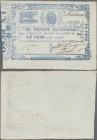 Paraguay: El Tesorio Nacional 1 Peso ND(1865), P.21 in XF/XF+ condition
 [taxed under margin system]