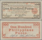 Philippines: Negros Emergency Currency Board 100 Pesos 1943, P.S666, countersigned on back, stronger center fold, otherwise perfect. Condition: VF+
 ...