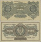 Poland: 10.000 Marek Polskich 1922, P.32, almost perfect condition, just a few minor craeses at left border. Condition: aUNC
 [taxed under margin sys...