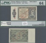 Poland: Ministry of Finance 1 Zloty 1938 SPECIMEN, P.50s, PMG graded 64 Choice Uncirculated
 [plus 19 % VAT]
