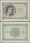 Poland: 2 Zlote 1919, P.52, edge bend at upper and lower left corner, minor creases at upper margin. Very Rare! Condition: XF
 [taxed under margin sy...