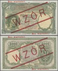 Poland: 5000 Zlotych 1919 (1924) SPECIMEN, P.60s, highly rare note in excellent condition with tiny dint at lower right and upper left and spot at upp...
