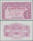 Poland: 1 Zloty 1939 remainder, P.79r in perfect UNC condition. Very Rare!
 [taxed under margin system]