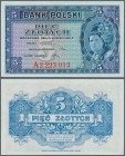 Poland: 5 Zlotych 1939 remainder, P.81r in perfect UNC condition. Very Rare!
 [taxed under margin system]