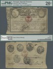 Portugal: 12.800 Reis 1826, P.29, much better condition then normally offered but still with tears and missing pieces, PMG graded 20 Very Fine NET6
 ...